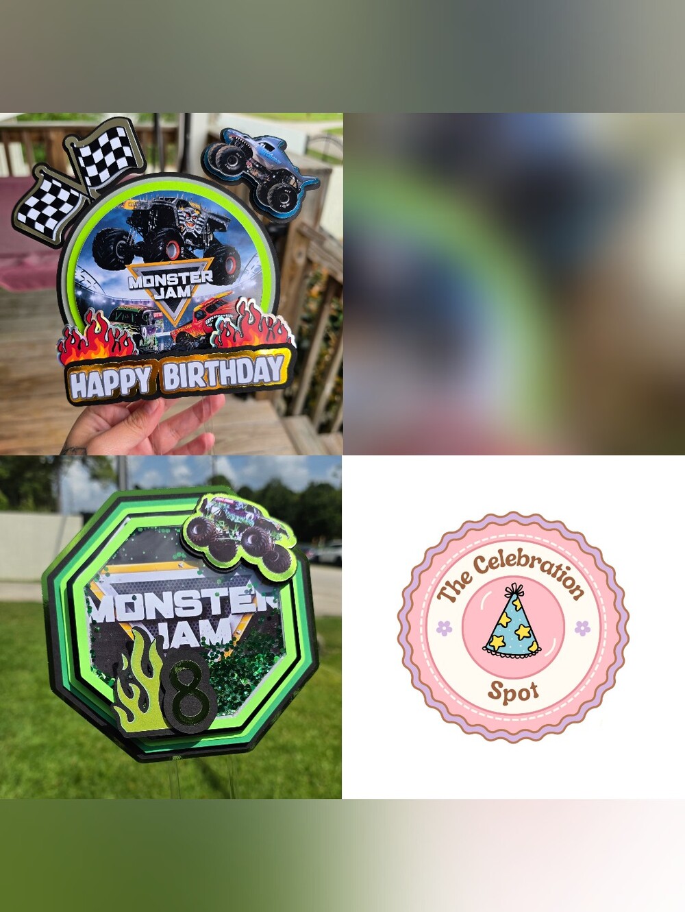 Monster Jam Cake Topper